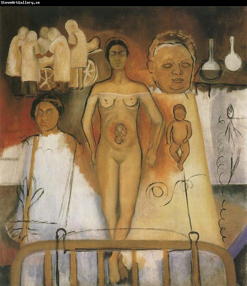 Frida Kahlo Kahlo and Caesarean operation